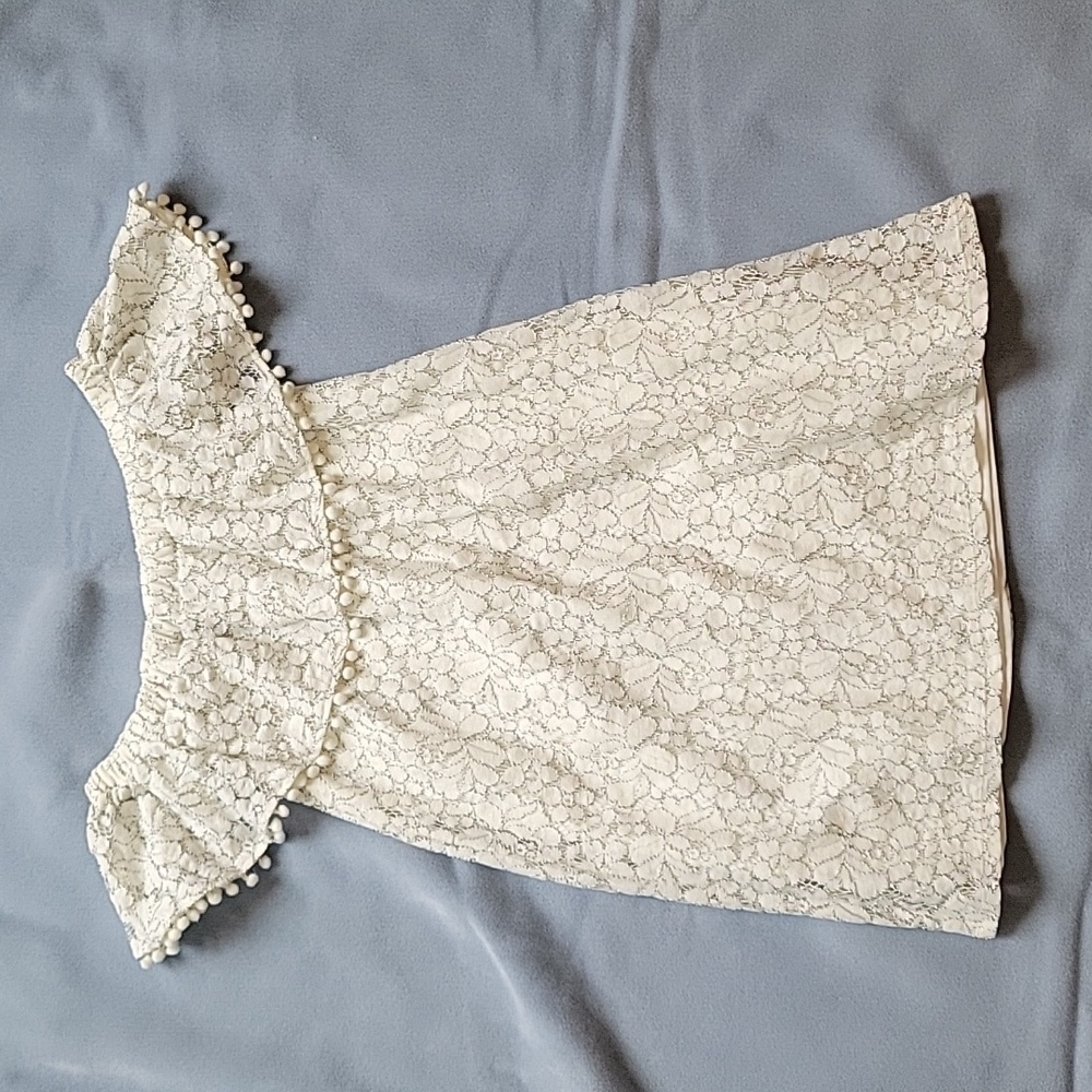 White off the shoulder dress